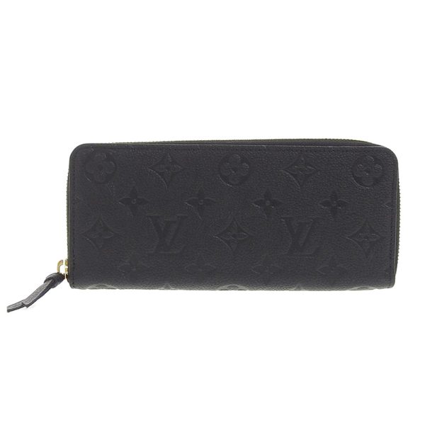 lv1377 1 Louis Vuitton Empreinte Portefeuille Clemence Round Zipper Noir