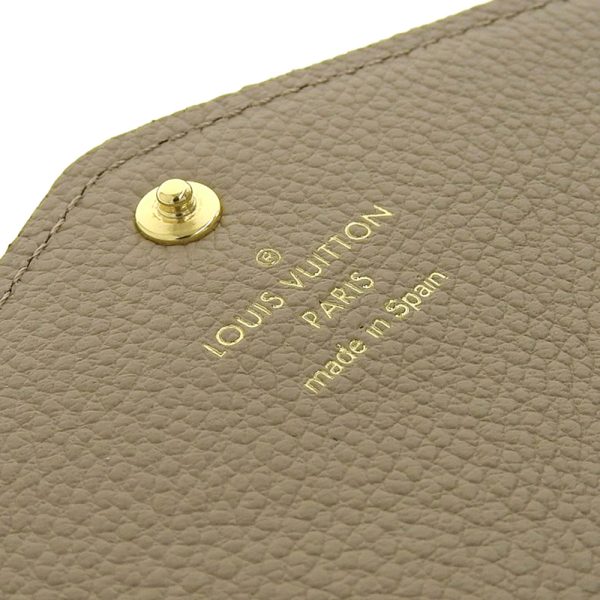 lv1378 7 Louis Vuitton Bicolor Monogram Empreinte Portefeuille Sarah Tourtrail Crème