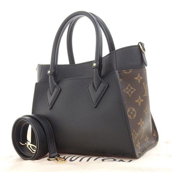 lv1380 2 Louis Vuitton On My Side Bag Handbag Shoulder Bag Noir