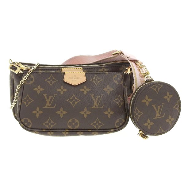 lv1381 1 Louis Vuitton Multy Pochette Accessory Bag Rose Claire