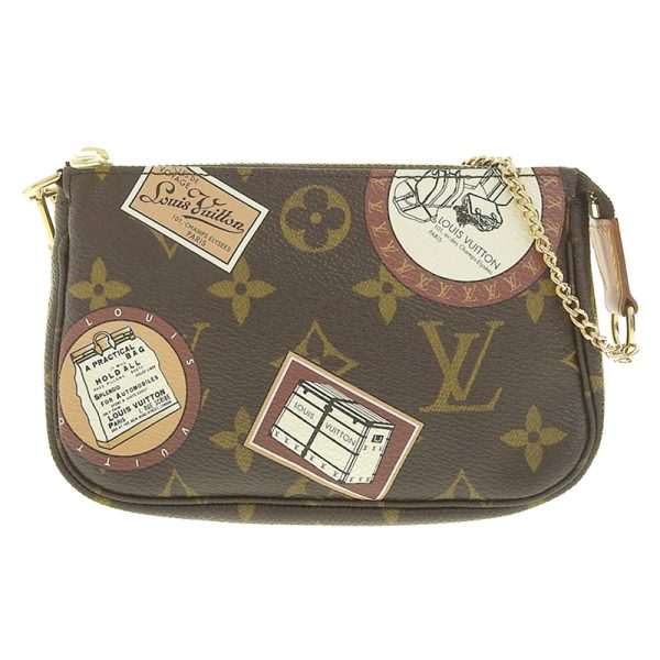 lv1383 1 Louis Vuitton Patch Mini Pochette Accessoire Handbag Monogram