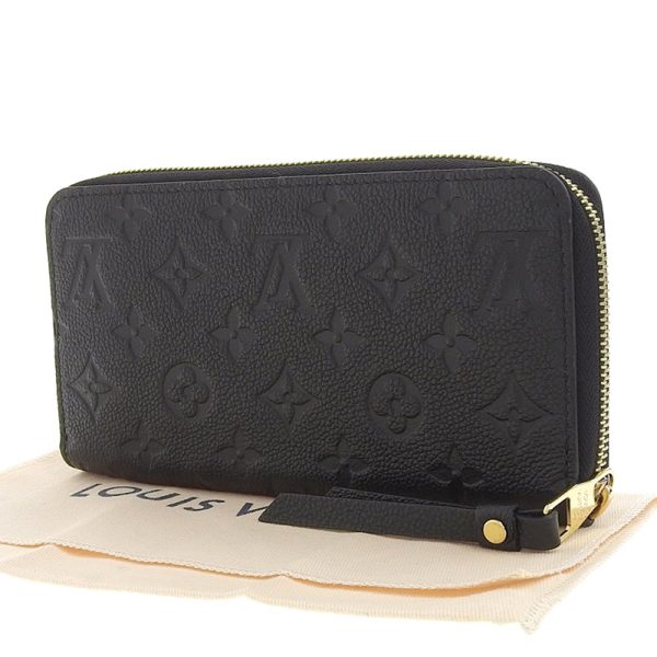 lv1388 2 Louis Vuitton Empreinte Zippy Wallet Round Zipper Noir