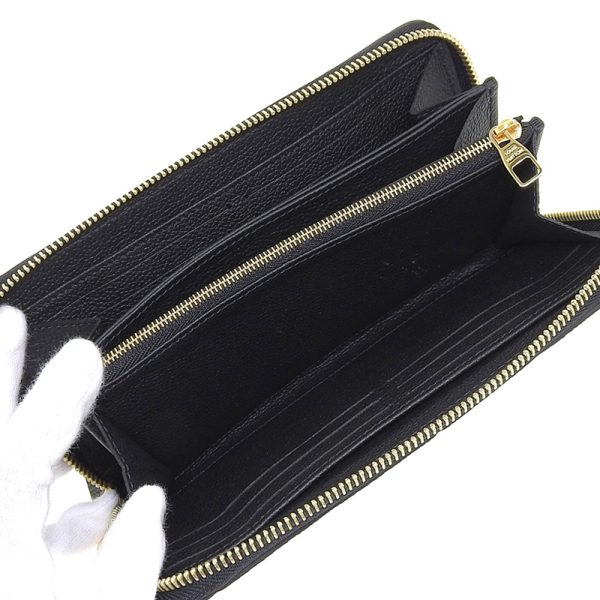 lv1388 5 Louis Vuitton Empreinte Zippy Wallet Round Zipper Noir