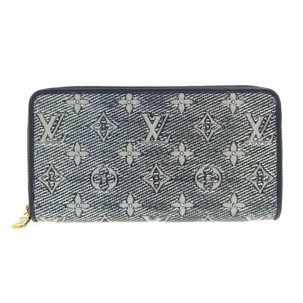 lv1390 1 Louis Vuitton Jacquard Zippy Wallet Round Zipper Long Wallet