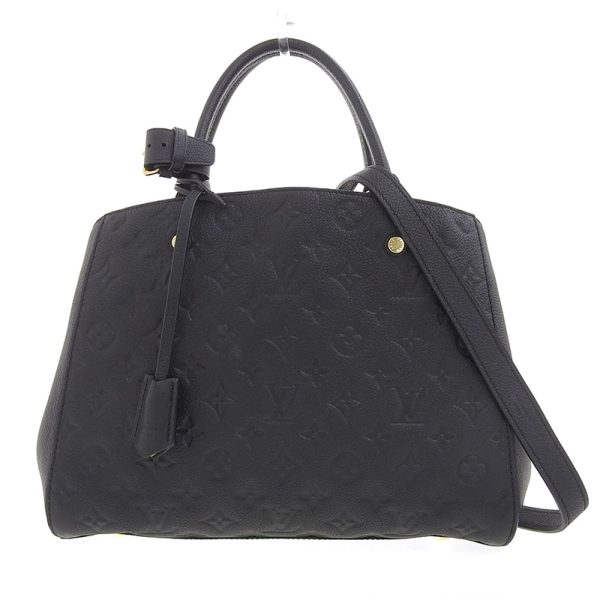 lv1394 1 Louis Vuitton Emprene Montaigne Handbag Monogram in Noir