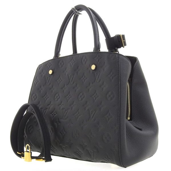 lv1394 2 Louis Vuitton Emprene Montaigne Handbag Monogram in Noir