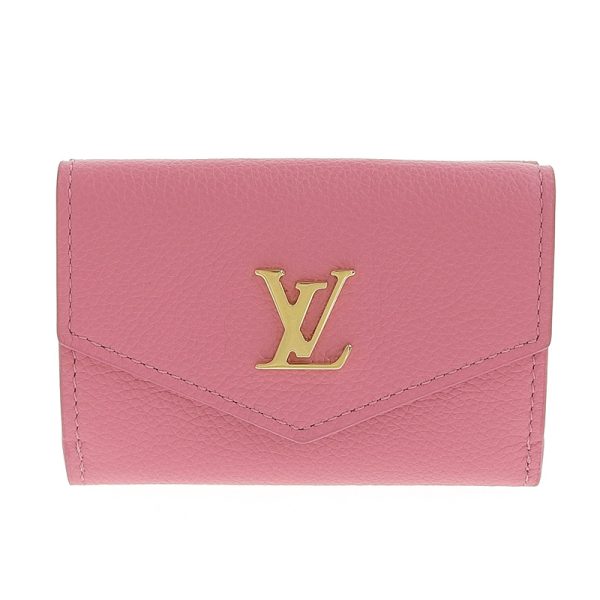 lv1403 1 Louis Vuitton Rock Mini Trifold Wallet Portefeuil in Taurillon Pink