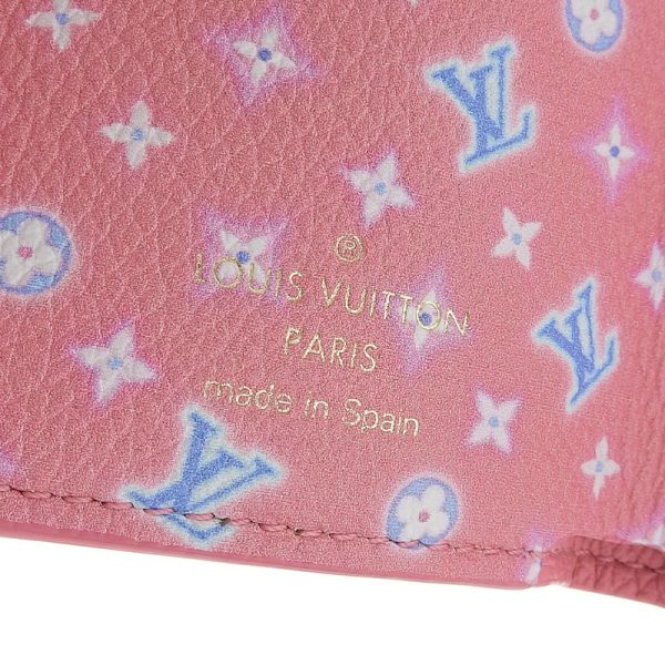 lv1403 7 Louis Vuitton Rock Mini Trifold Wallet Portefeuil in Taurillon Pink