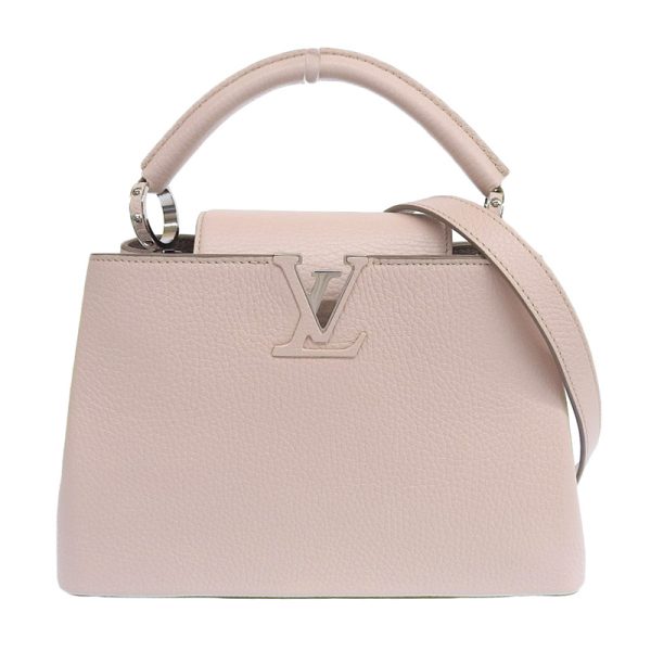 lv1408 1 Louis Vuitton Capucines Shoulder Bag in Taurillon Magnolia