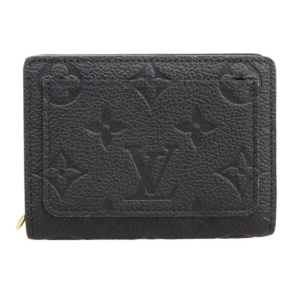 lv1452 1 Louis Vuitton Empreinte Claire Compact Wallet Noir