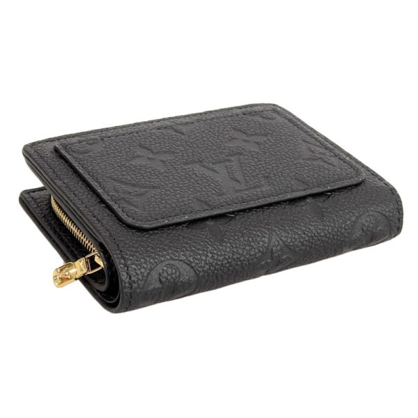 lv1452 3 Louis Vuitton Empreinte Claire Compact Wallet Noir