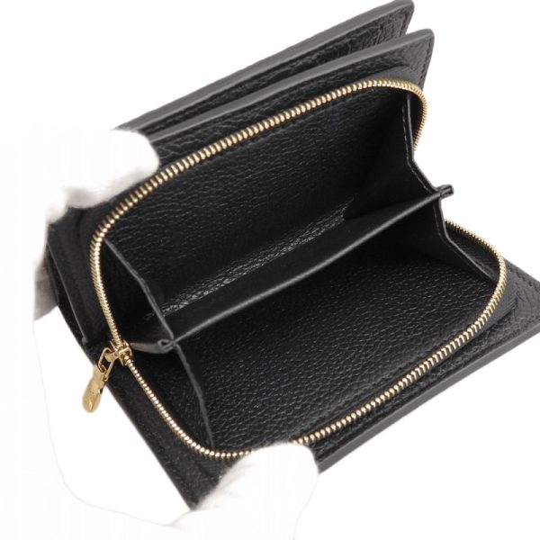 lv1452 4 Louis Vuitton Empreinte Claire Compact Wallet Noir