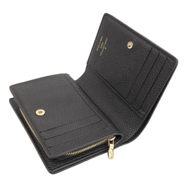 lv1452 5 Louis Vuitton Empreinte Claire Compact Wallet Noir