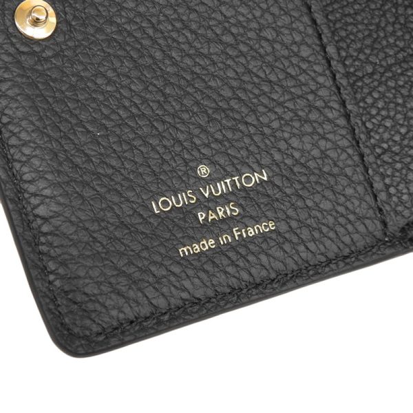 lv1452 6 Louis Vuitton Empreinte Claire Compact Wallet Noir