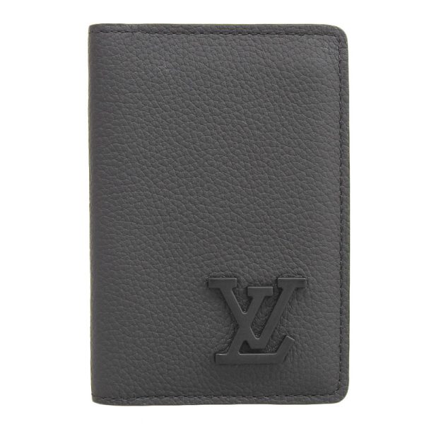 lv1459 1 Louis Vuitton LV Aerogram Organizer Card Case Noir