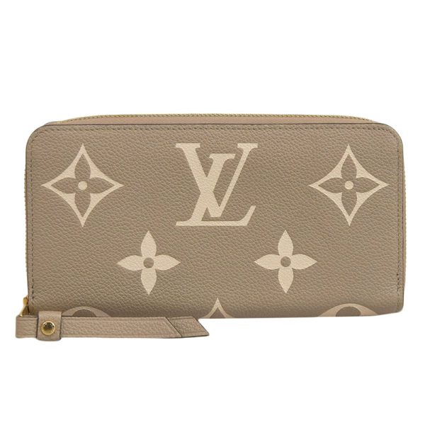 lv1460 1 Louis Vuitton Bicolor Empreinte Zippy Wallet Tourtrail Creme