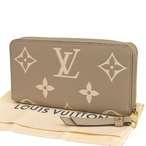 lv1460 2 Louis Vuitton Bicolor Empreinte Zippy Wallet Tourtrail Creme