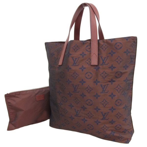 lv1476 2 Louis Vuitton Hippo Escapade Tote Bag Nylon Leather Bordeaux