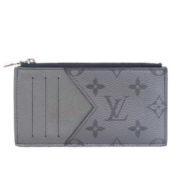 lv1490 1 Louis Vuitton Taigarama Silver Coin Case