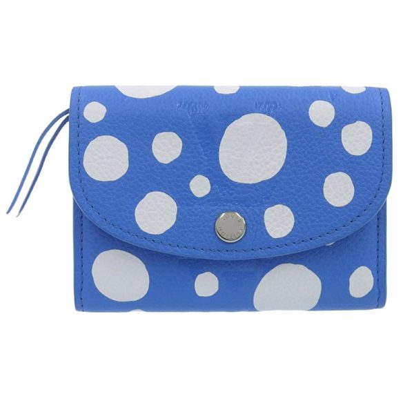 lv1491 1 Louis Vuitton Monogram Empreinte Yayoi Kusama Blue Portomone Rosali Infinity Dot