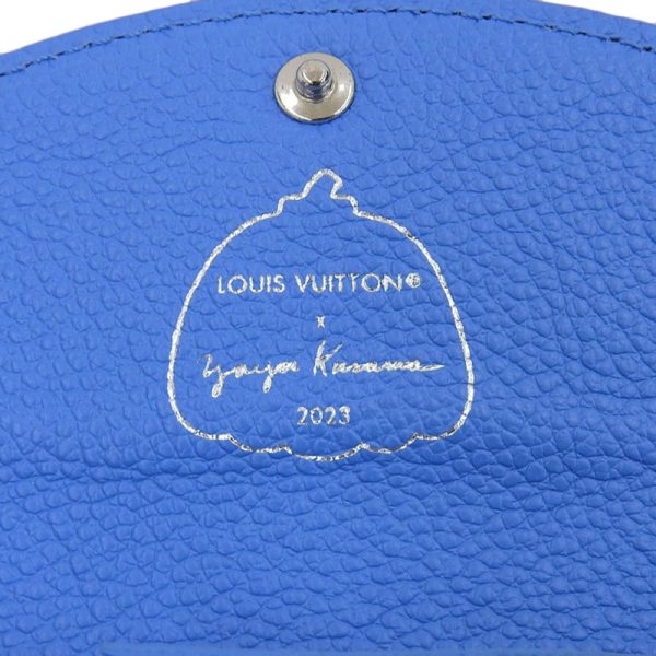 lv1491 7 Louis Vuitton Monogram Empreinte Yayoi Kusama Blue Portomone Rosali Infinity Dot