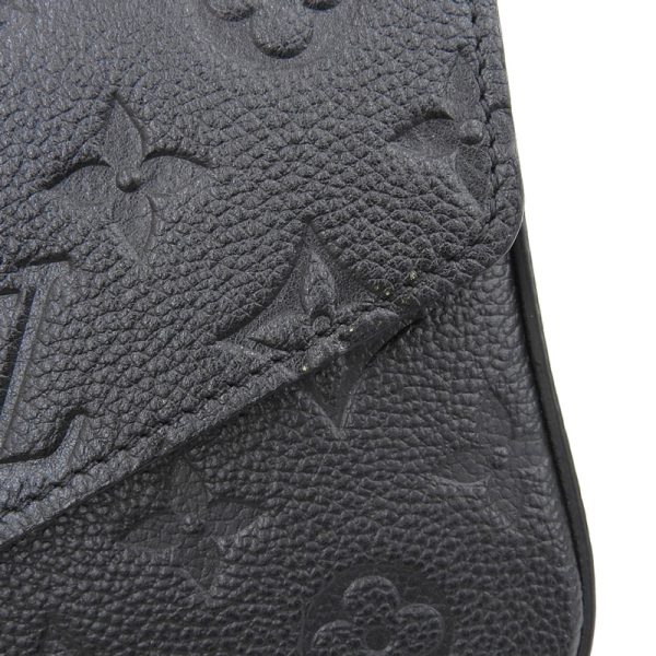 lv1500 4 Louis Vuitton Monogram Empreinte Pochette Felicie Shoulder Bag Noir