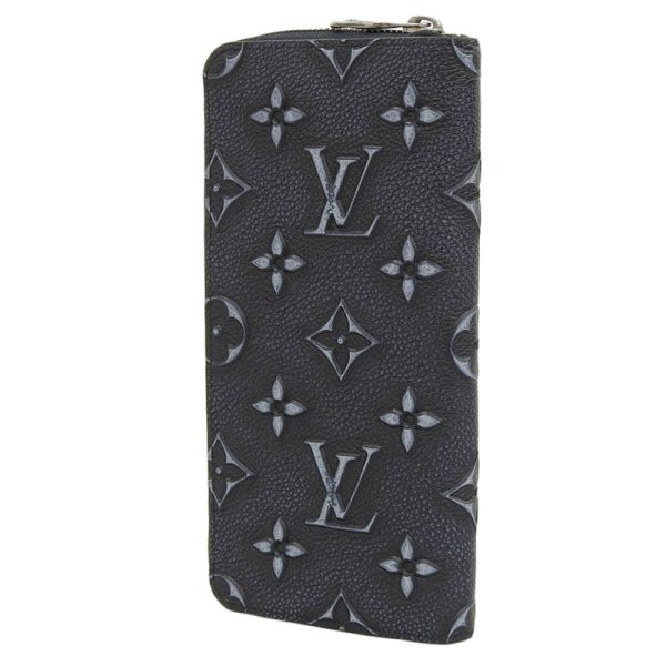 lv1520 2 Louis Vuitton Leather Black Zippy Wallet