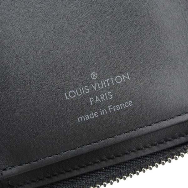 lv1520 6 Louis Vuitton Leather Black Zippy Wallet