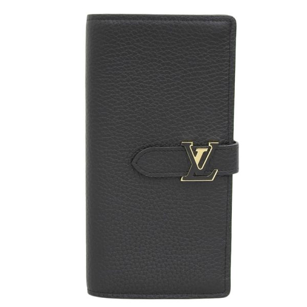 lv1521 1 Louis Vuitton Taurillon Noir Vertical Wallet