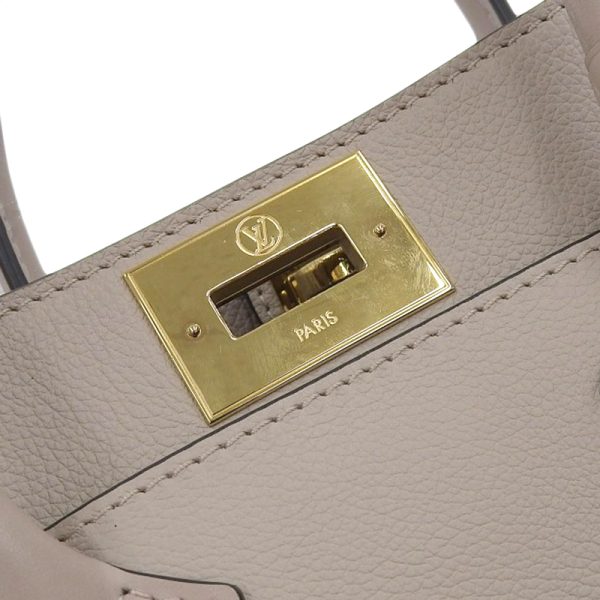 lv1538 4 Louis Vuitton Monogram Greige On My Side Handbag