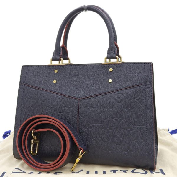 lv1570 2 Louis Vuitton Monogram Empreinte Marine Rouge Three Handbag