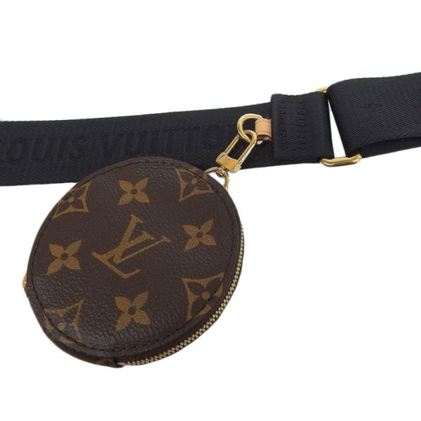 lv1576 3 Louis Vuitton Monogram Shoulder Strap Noir Width 4Cm