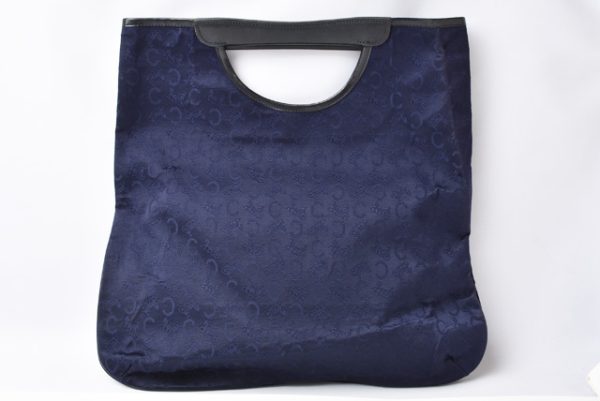 m 210810 39 ce 6 Celine Handbag Tote Bag Vintage Noevir Collaboration Macadam Navy