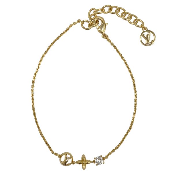 m00374 01 Louis Vuitton Brasserie Petit Monogram Flower Chain Gold