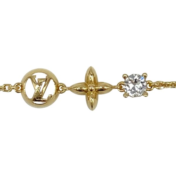 m00374 03 Louis Vuitton Brasserie Petit Monogram Flower Chain Gold