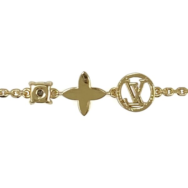 m00374 05 Louis Vuitton Brasserie Petit Monogram Flower Chain Gold