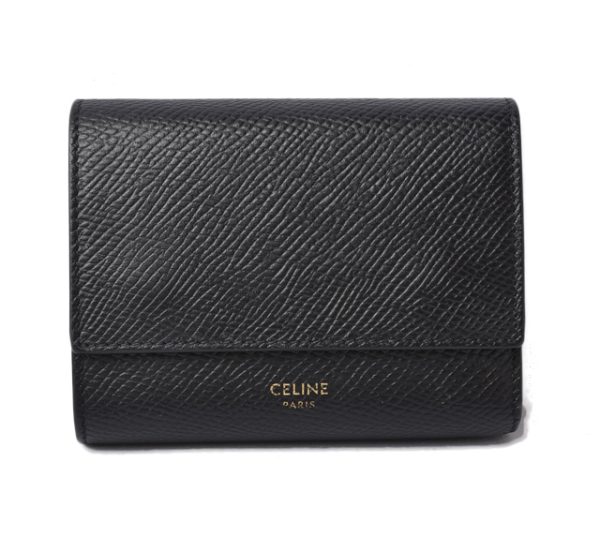 m210910 23 ce 1 Celine Wallet Mini Tri fold Black Small Trifold Wallet Black