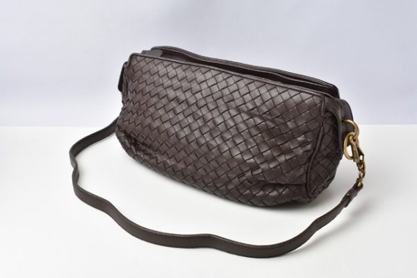 m211010 44 bv 3 Bottega Veneta 2way Bag Leather ShoulderClutch Bag Dark Brown