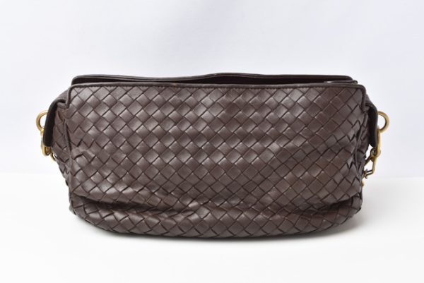 m211010 44 bv 4 Bottega Veneta 2way Bag Leather ShoulderClutch Bag Dark Brown