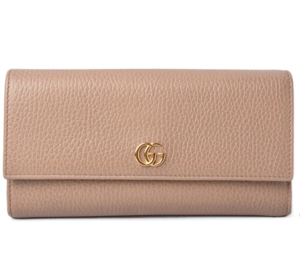 m211110 19 g 1 GUCCI Wallet Petit Marmont Leather Beige