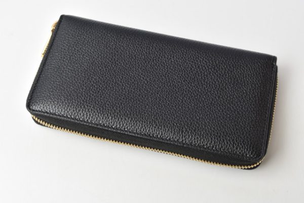 m211110 20 g 2 GUCCI Wallet Zumi Leather Black