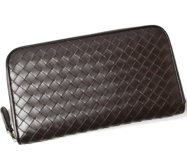 m2201 21 bv 1 Bottega Veneta Long Wallet Leather Wallet Dark Brown