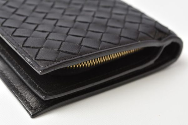 m2209 47 bv 4 Bottega Veneta Continental Wallet Intrecciato Wallet Black