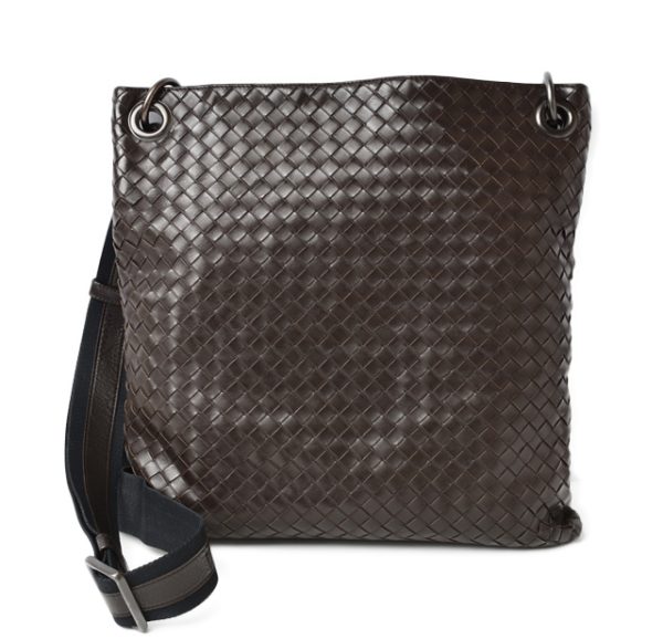 m2210 16 bv 1 Bottega Veneta Shoulder Bag Messenger Bag Crossbody Intrecciato VN Dark Brown