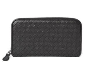 m2210 19 bv 1 Bottega Veneta Black Intrecciato Leather Crossbody Bag