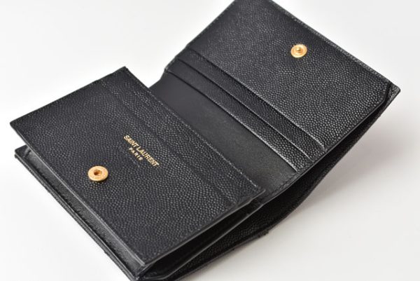 m2211 16 ysl 12 Saint Laurent Paris Mini Wallet Card Case Monogram Black