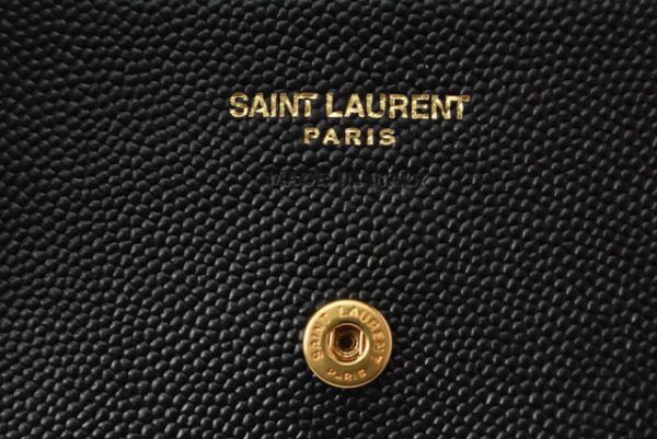 m2211 16 ysl 7 Saint Laurent Paris Mini Wallet Card Case Monogram Black