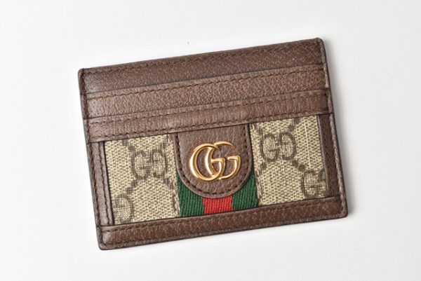 m2211 9 g 2 GUCCI Ophidia Card Case Canvas Beige