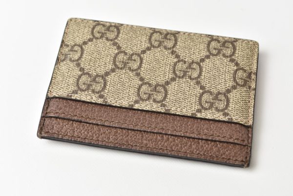 m2211 9 g 4 GUCCI Ophidia Card Case Canvas Beige