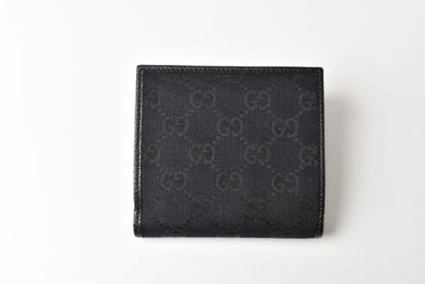 m221216 42 g 3 GUCCI Fold Wallet GG Canvas Black